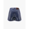 Cotton blend shorts with allover sequins