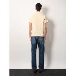 Cotton piquet polo shirt with vlogo embroidery
