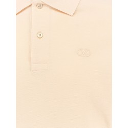 Cotton piquet polo shirt with vlogo embroidery