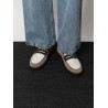 Suede and leather loafer with monili detail