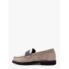 Suede and leather loafer with monili detail