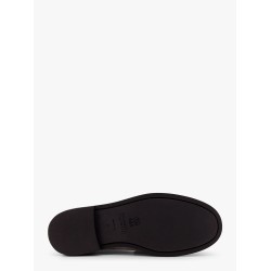Suede and leather loafer with monili detail