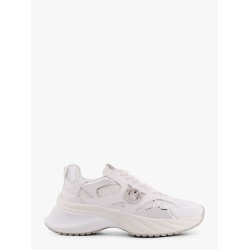 Ariel leather mesh and leather sneakers with love birds detail