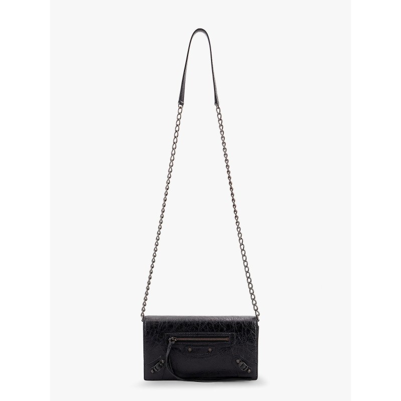 Le city wallet leather shoulder bag