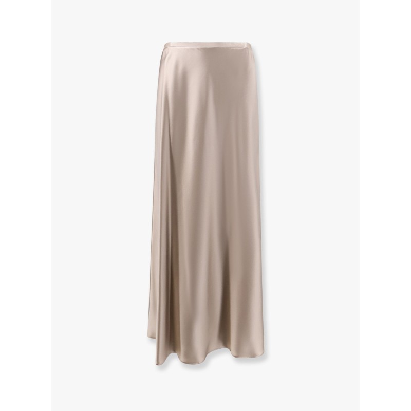 Satin longuette skirt