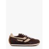 Low-top suede and mesh sneakers