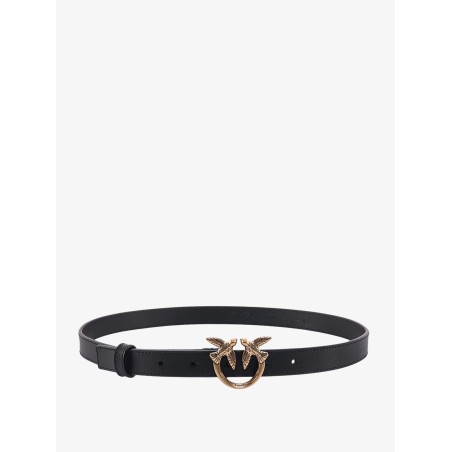 Love berry leather belt with love birds buckle