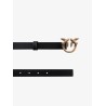 Love berry leather belt with love birds buckle