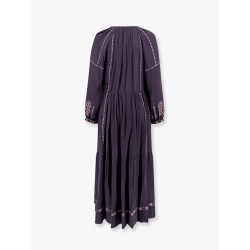 Florenza cotton long dress with embroidery