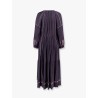 Florenza cotton long dress with embroidery
