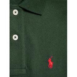 Cotton polo shirt with embroidered logo