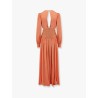 Satin sunset long dress with cut-out details