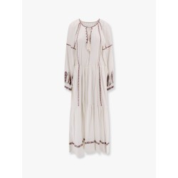 Florenza cotton long dress with embroidery