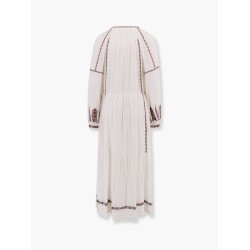 Florenza cotton long dress with embroidery