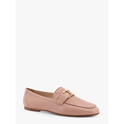 Leather loafer with metal detail