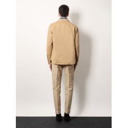 Cotton shirt with pockets and stitching