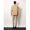 Cotton shirt with pockets and stitching
