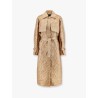 Salsa oversize jacquard fabric trench with mosaic effect
