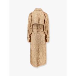 Salsa oversize jacquard fabric trench with mosaic effect