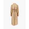 Salsa oversize jacquard fabric trench with mosaic effect