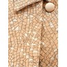 Salsa oversize jacquard fabric trench with mosaic effect