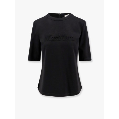 Peter wool t-shirt with embossed frontal logo