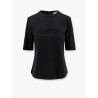 Peter wool t-shirt with embossed frontal logo