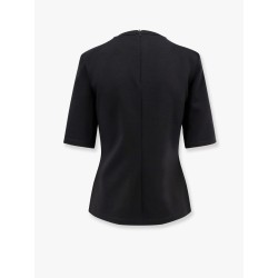 Peter wool t-shirt with embossed frontal logo