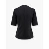 Peter wool t-shirt with embossed frontal logo