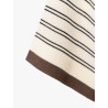 Wool and cashmere sweater with striped motif
