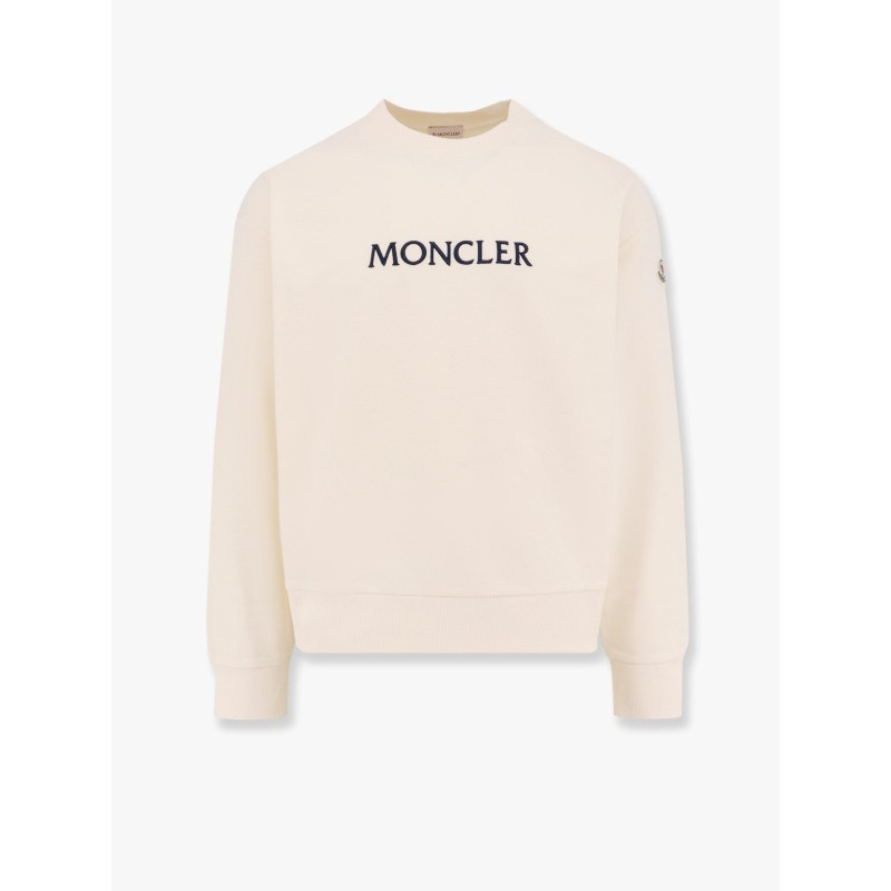 Cotton sweatshirt with embroidered logo