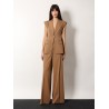 Bergamo sleeveless virgin wool blazer