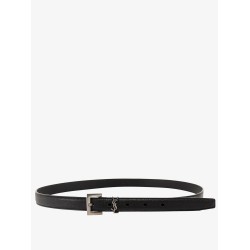 Leather belt with Monogram