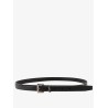 Leather belt with Monogram