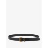Hammered leather belt