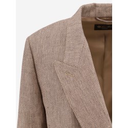Genny linen blazer with silk lining