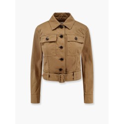 Certified cotton cropped jacket