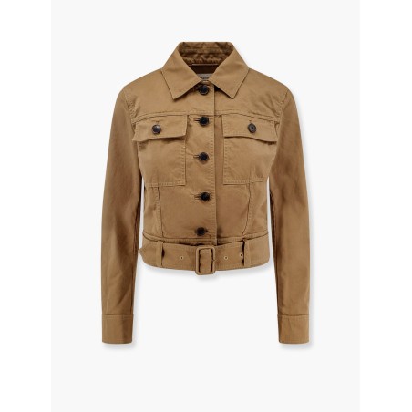 Certified cotton cropped jacket