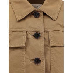 Certified cotton cropped jacket