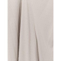 Long dress with all-over rhinestones