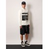 Outershirt denim jacket with print on the front