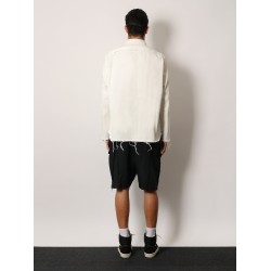 Outershirt denim jacket with print on the front