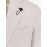 Iconic single-breasted virgin wool, silk and linen blazer