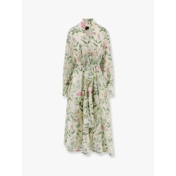 Artemisia ramie long dress with cotton petticoat