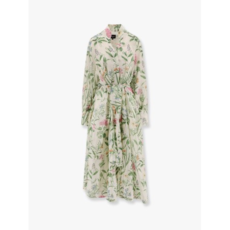 Artemisia ramie long dress with cotton petticoat