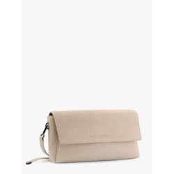 Bc duo clutch bag in suede with monili