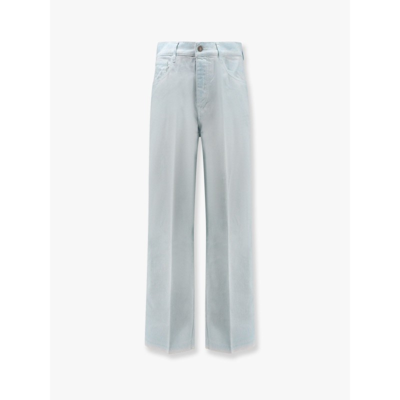 Denim trouser with rewashed effect