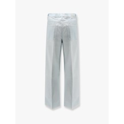 Denim trouser with rewashed effect