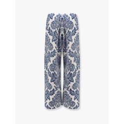 Merano cotton trouser with floral print