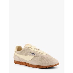 Windspin low-top suede and leather sneakers